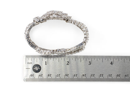 Mid Century Diamond Cluster Bracelet