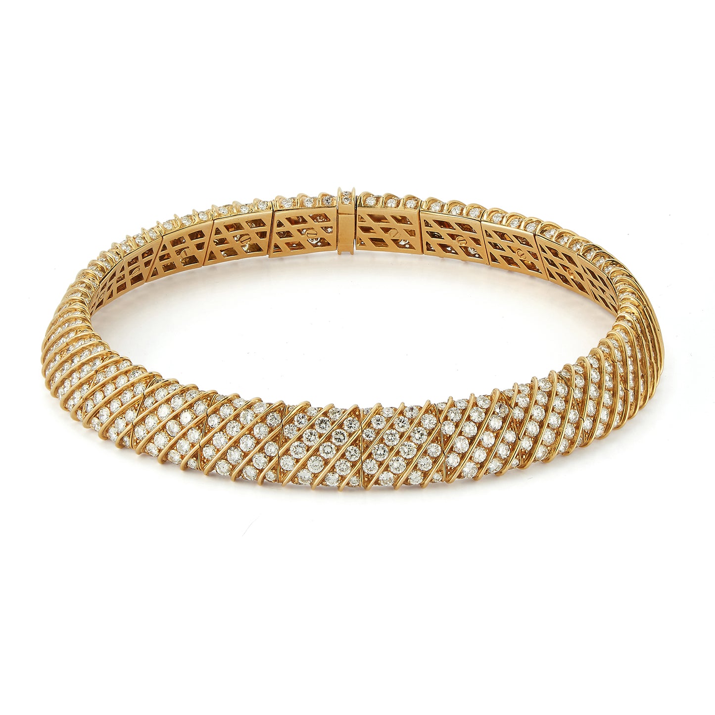 Diamond & Gold Choker Necklace