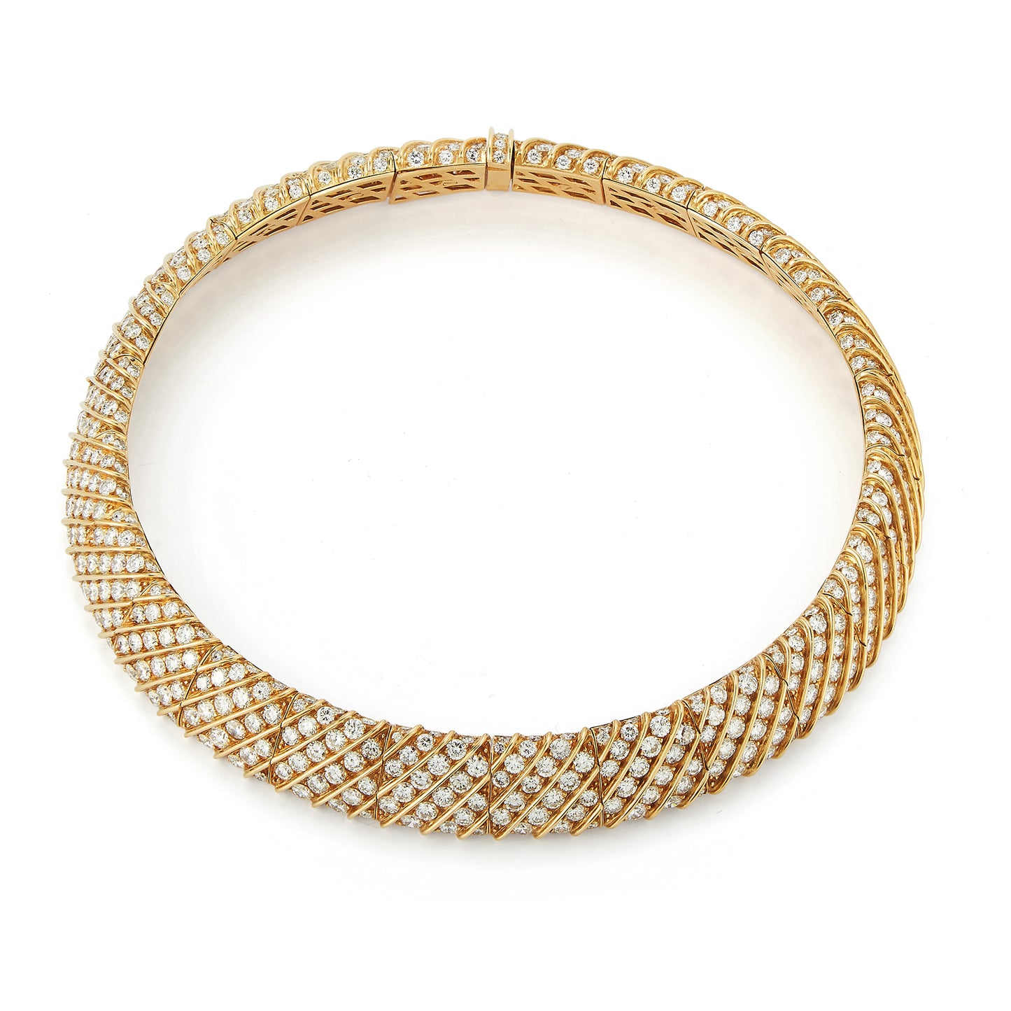 Diamond & Gold Choker Necklace