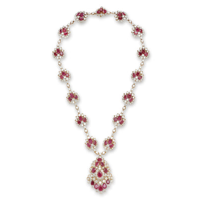 M. Gérard Certified Natural Burmese Ruby Necklace