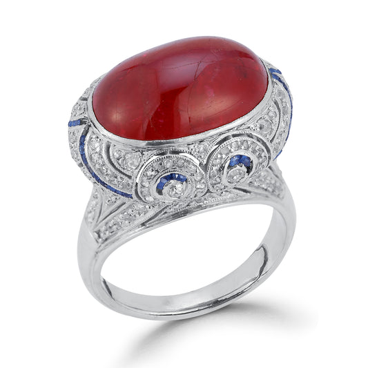 Cabochon Ruby Ring