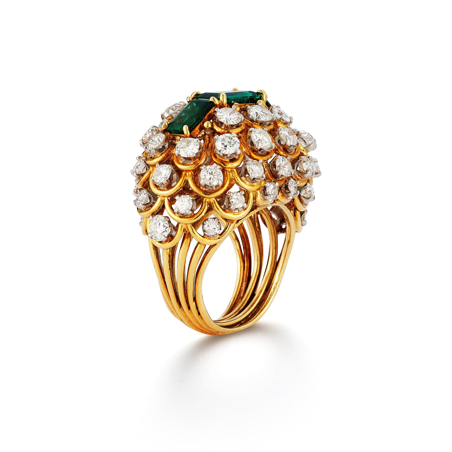 David Webb Emerald & Diamond Ring