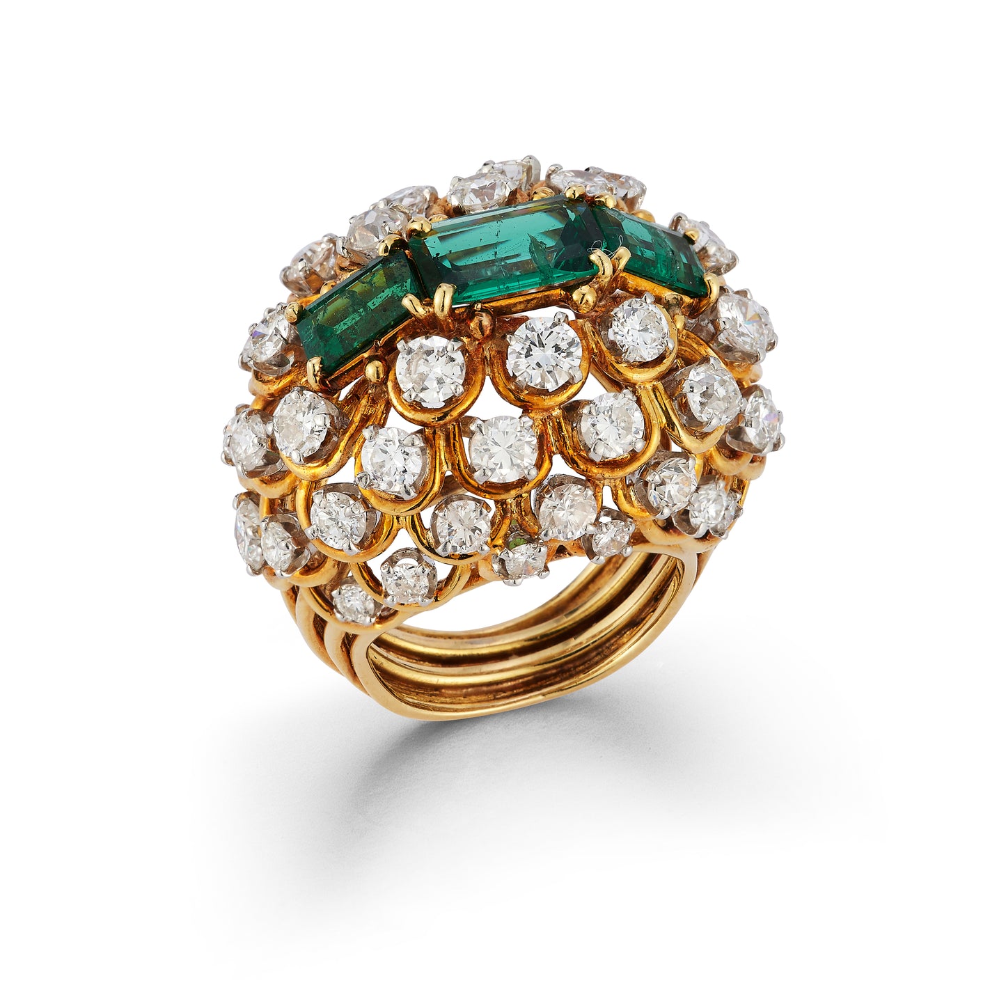 David Webb Emerald & Diamond Ring