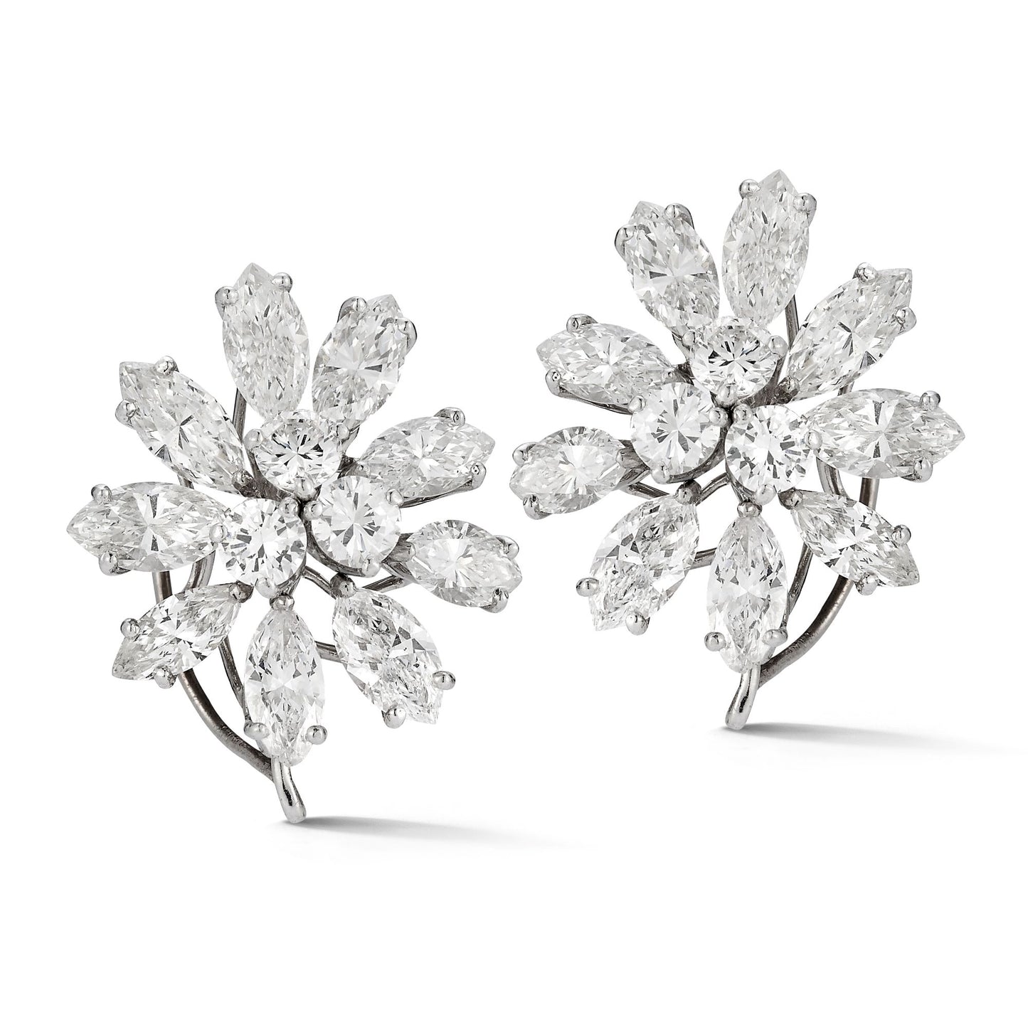 Cluster Diamond Earrings