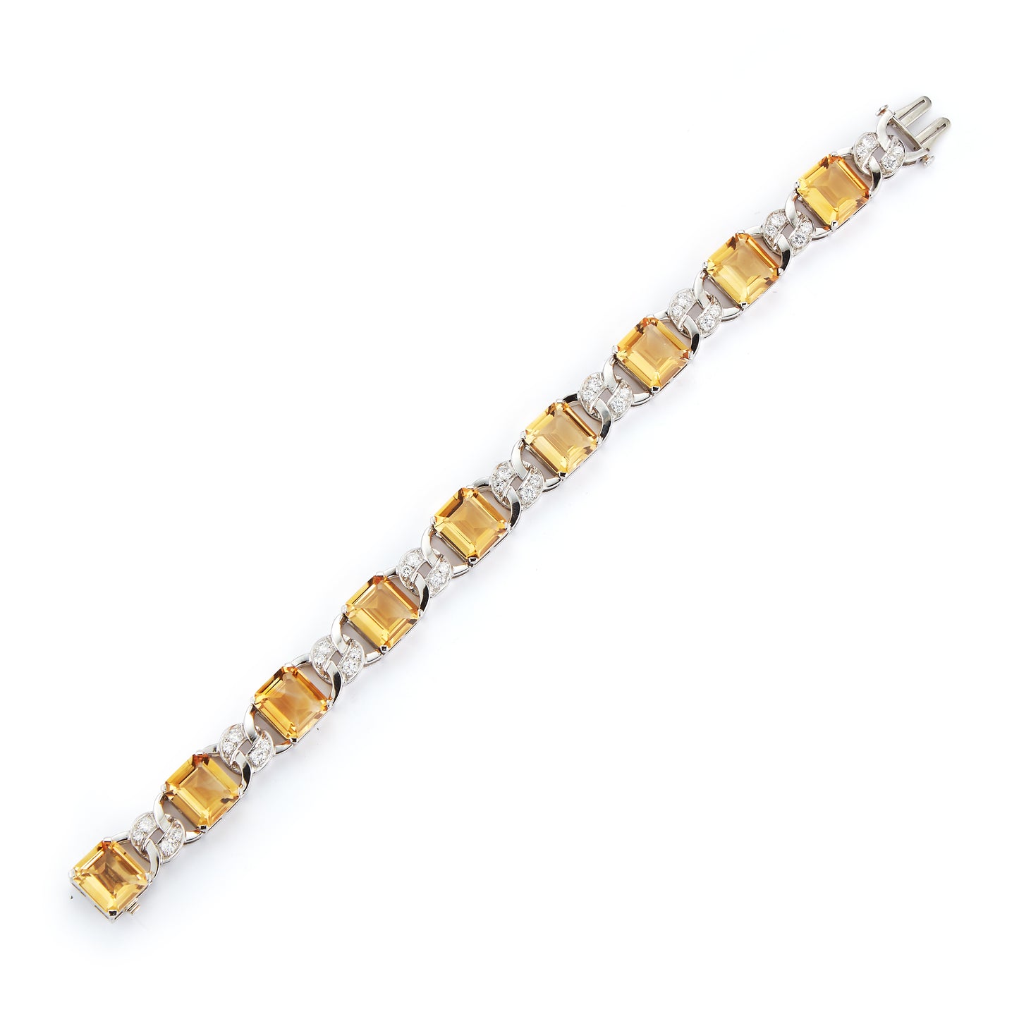 JE Caldwell Citrine and Diamond Bracelet