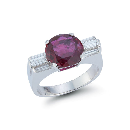 Ruby And Diamond Ring