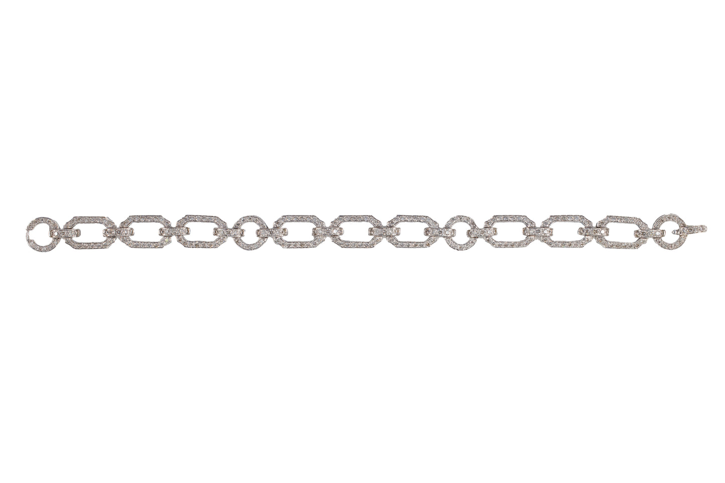 Pave Diamond Link Bracelet