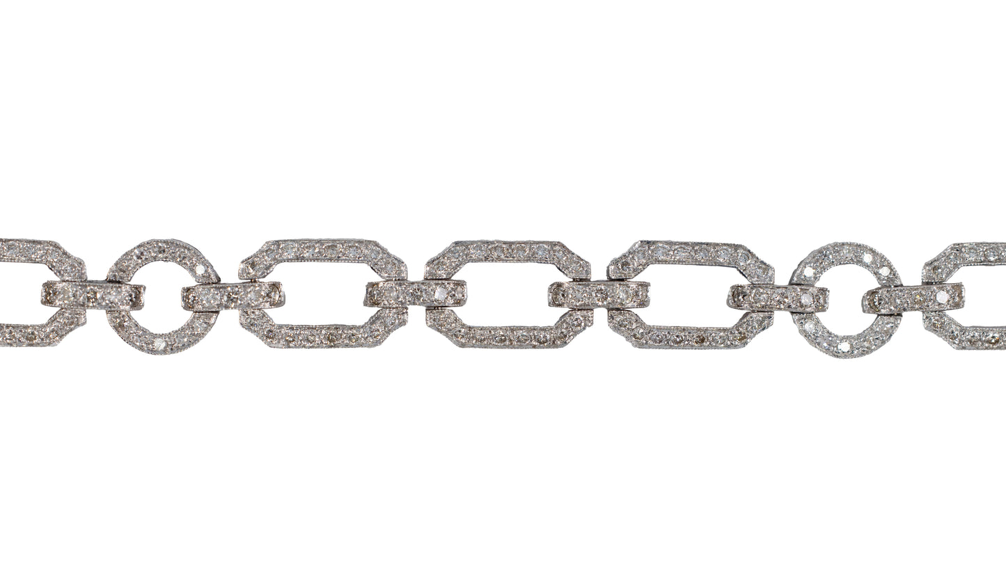 Pave Diamond Link Bracelet