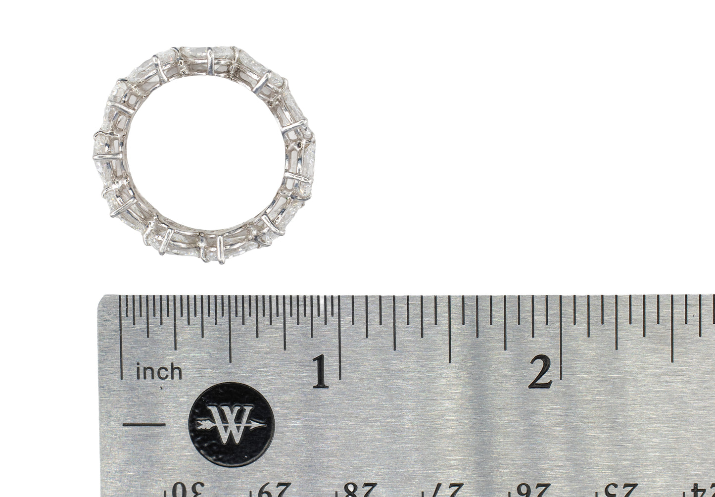 East West Pear Cut Diamond Eternity Band