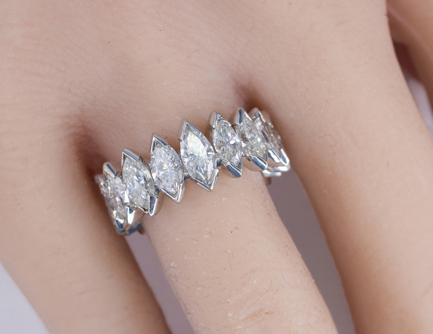 Graduating Marquise Cut Diamond Eternity Ring