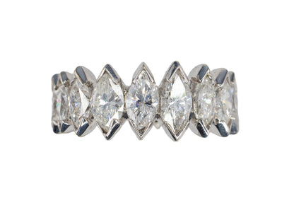 Graduating Marquise Cut Diamond Eternity Ring