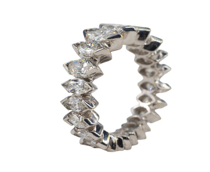 Graduating Marquise Cut Diamond Eternity Ring