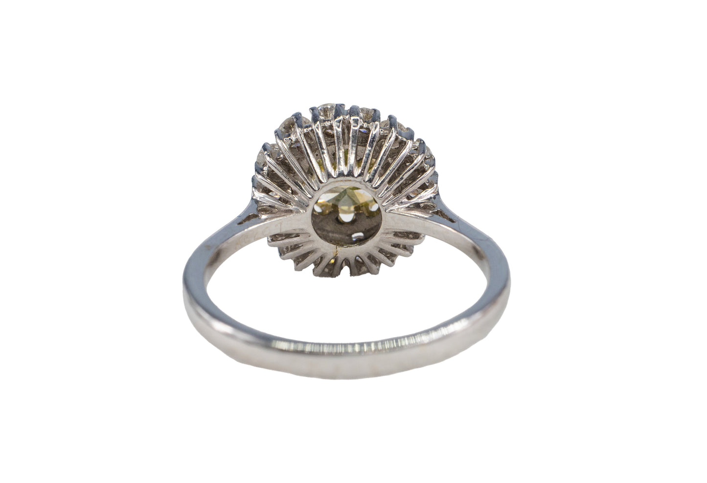 Fancy Yellow Diamond and White Diamond Halo Ring