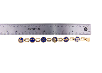 Cartier Lapis Lazuli Transportation Motif Bracelet