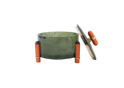 Art Deco Cartier Jade & Coral Box