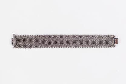 Invisible-Set Ruby and Diamond Bracelet