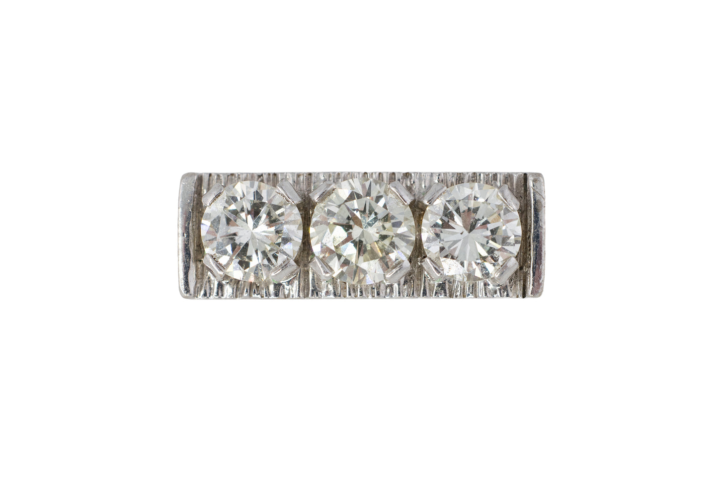 Vintage Three-Stone Diamond Ring