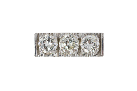 Vintage Three-Stone Diamond Ring