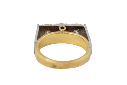 Vintage Three-Stone Diamond Ring