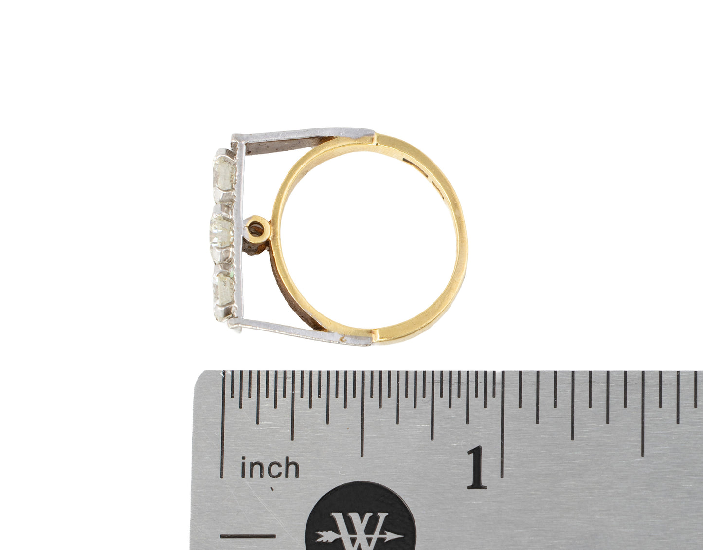 Vintage Three-Stone Diamond Ring