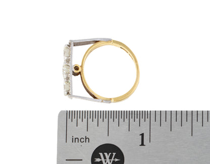 Vintage Three-Stone Diamond Ring