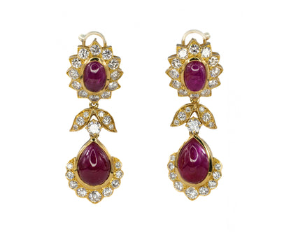 Van Cleef and Arpels Natural Burma Ruby Earrings