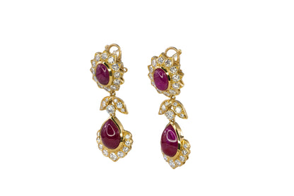 Van Cleef and Arpels Natural Burma Ruby Earrings