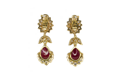 Van Cleef and Arpels Natural Burma Ruby Earrings