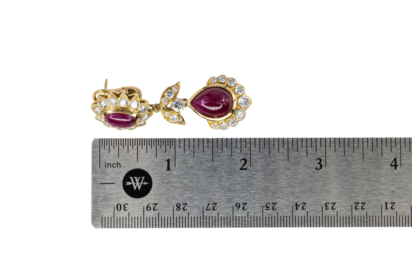Van Cleef and Arpels Natural Burma Ruby Earrings