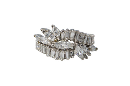 Marquise and Baguette Diamond Eternity Band Ring