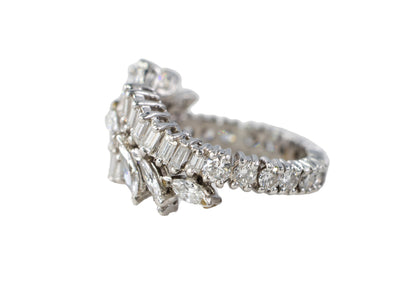 Marquise and Baguette Diamond Eternity Band Ring