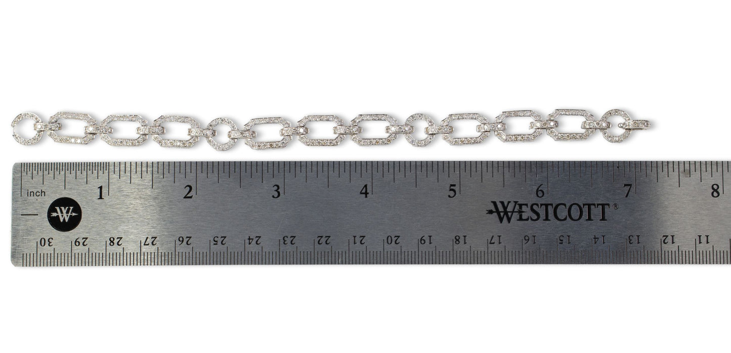 Pave Diamond Link Bracelet
