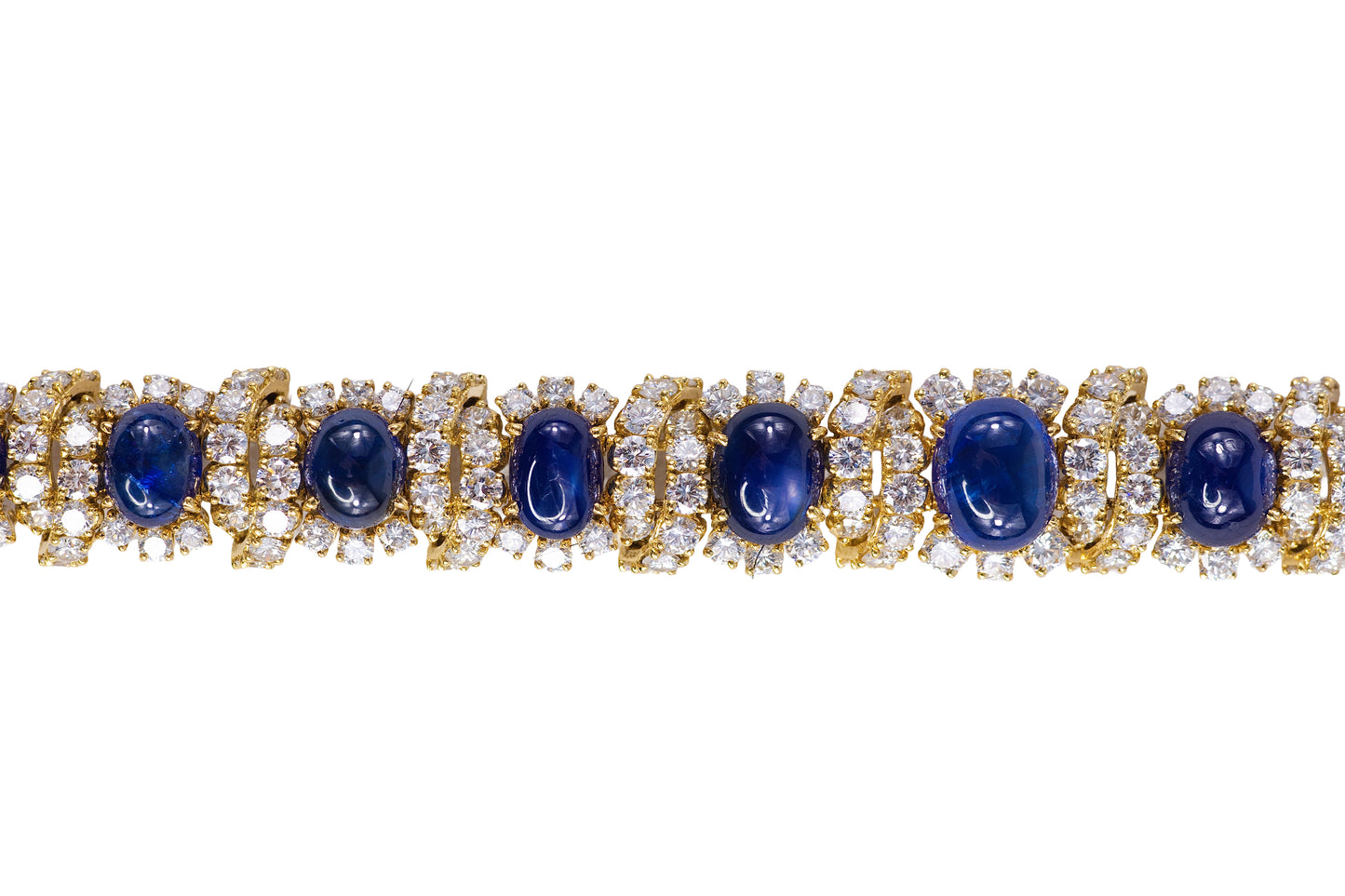 André Vassort for M. Gérard Burmese Sapphire and Diamond Bracelet