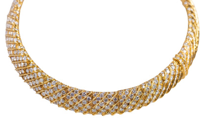 Diamond & Gold Choker Necklace