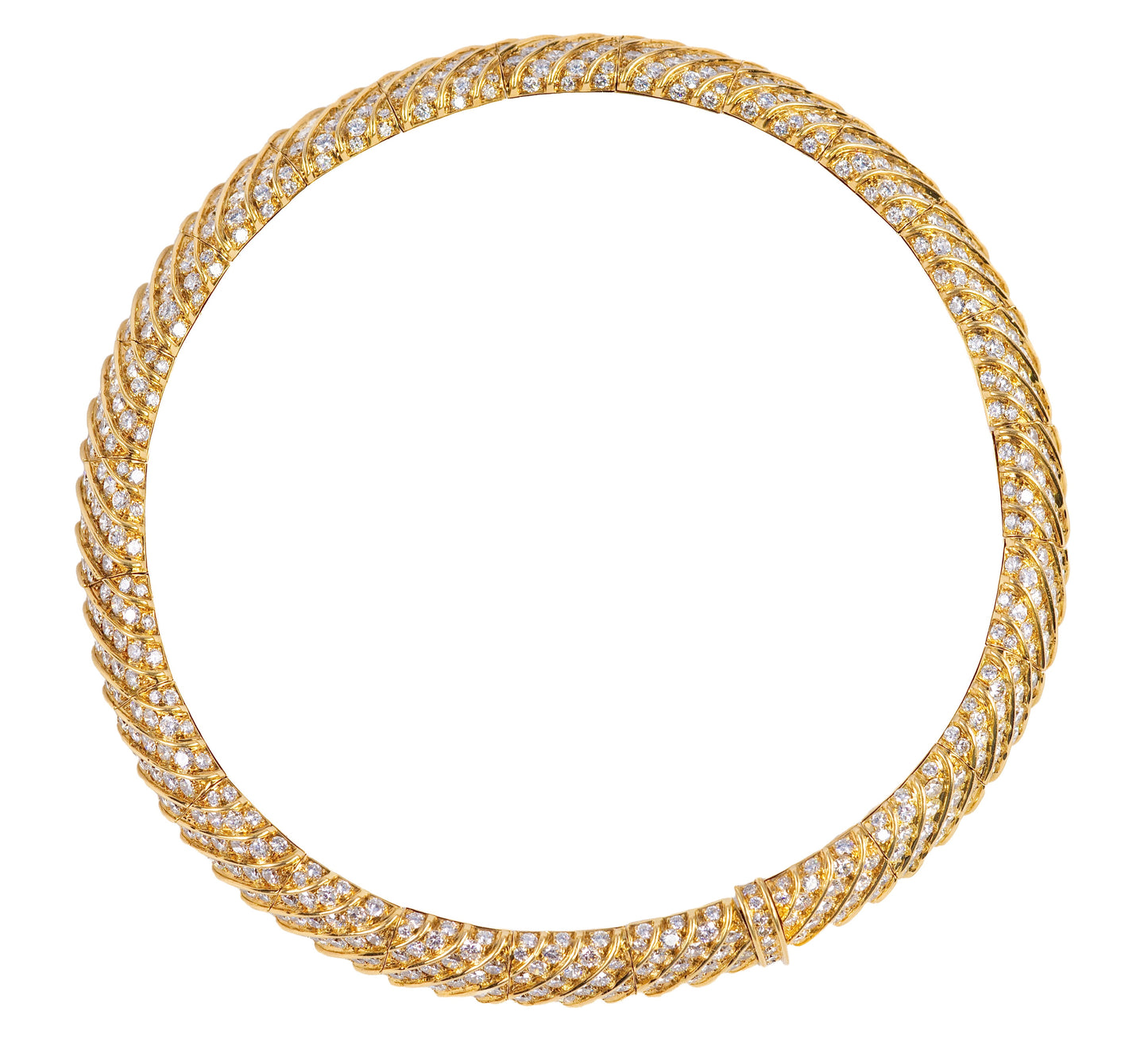 Diamond & Gold Choker Necklace