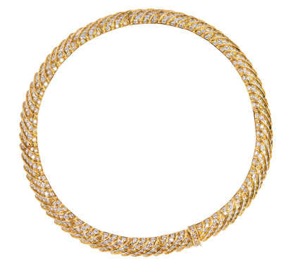 Diamond & Gold Choker Necklace