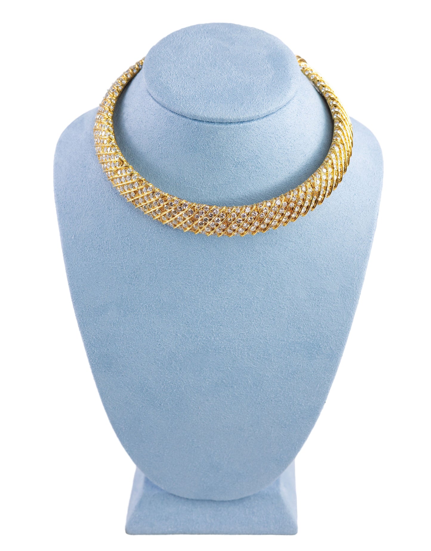 Diamond & Gold Choker Necklace