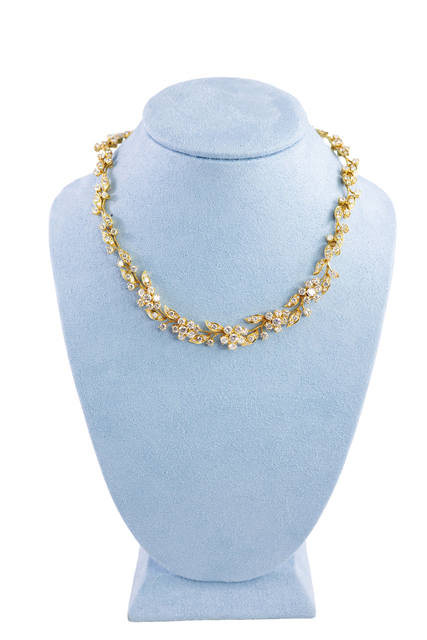 Floral Diamond Wreath Necklace