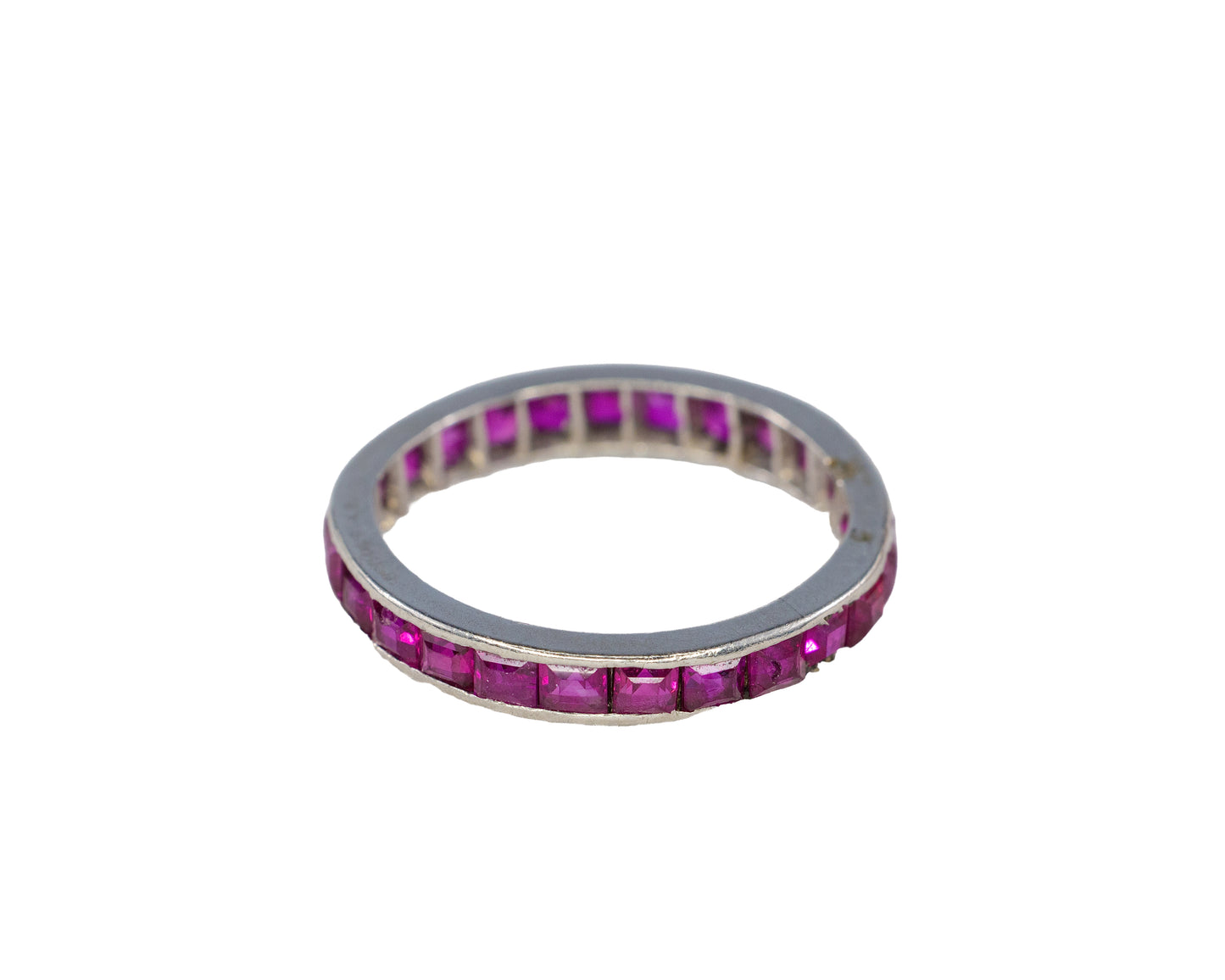 Ruby Channel-Set Eternity Band