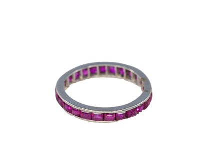 Ruby Channel-Set Eternity Band