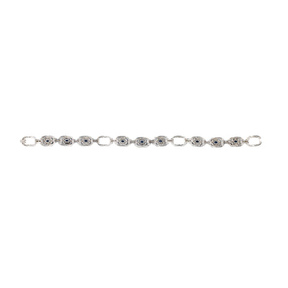 Sapphire and Diamond Link Bracelet