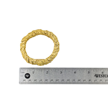 Vintage Textured Gold and Diamond Secret Cover Watch Bracelet
