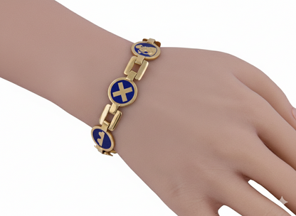 Cartier Lapis Lazuli Transportation Motif Bracelet