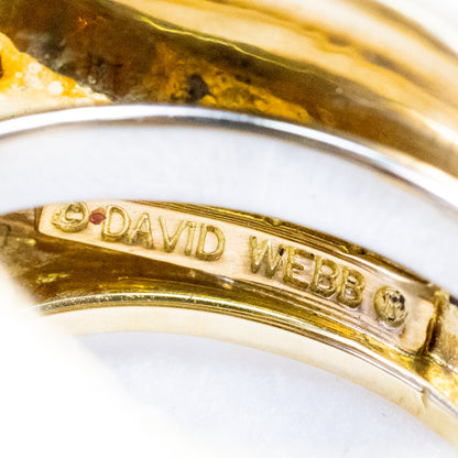 David Webb Oval Cut Sapphire Men's Ring