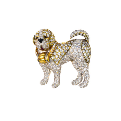 Van Cleef & Arpels Diamond Dog Brooch