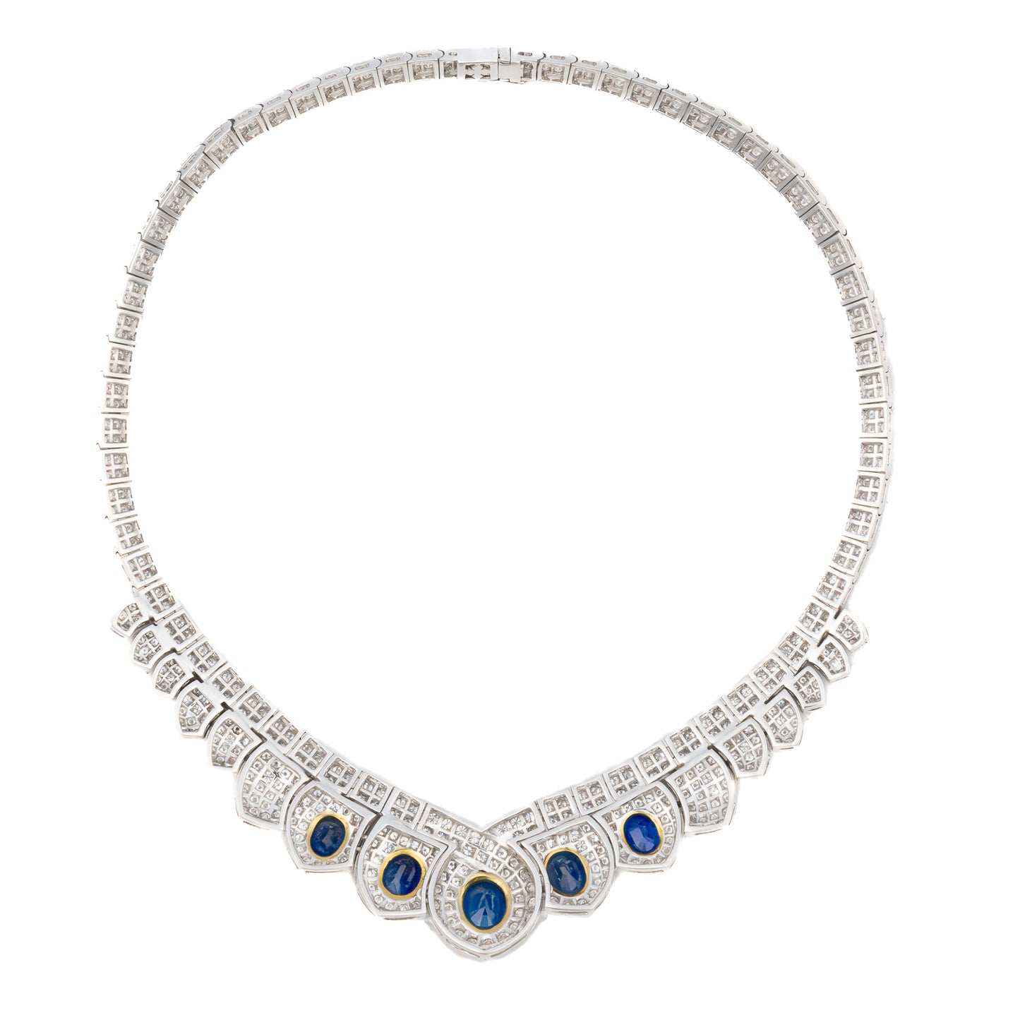 Sapphire and Diamond Necklace