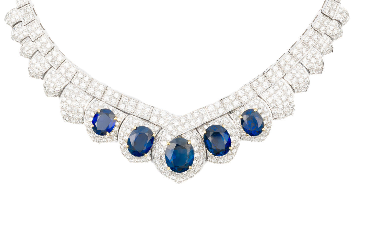 Sapphire and Diamond Necklace