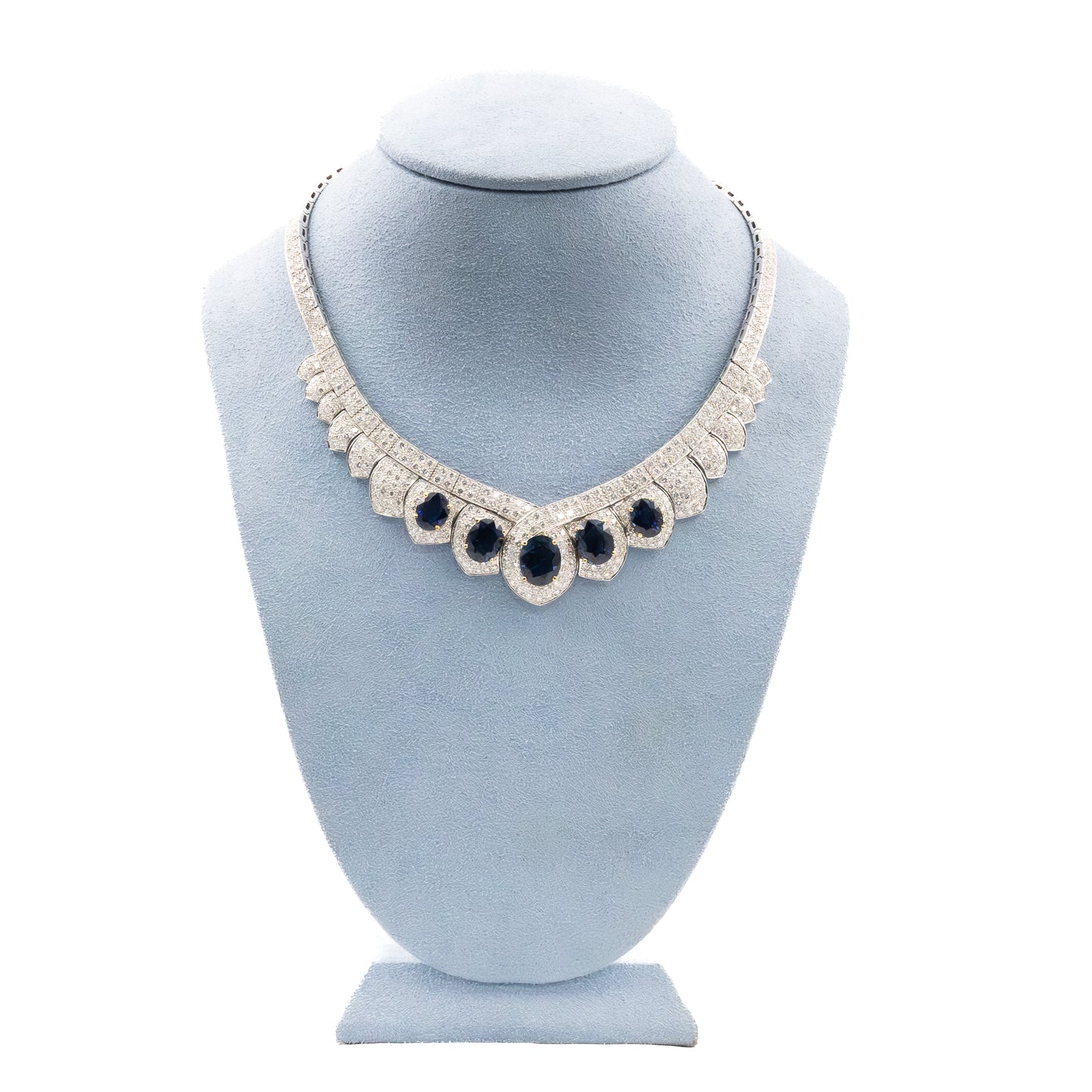 Sapphire and Diamond Necklace