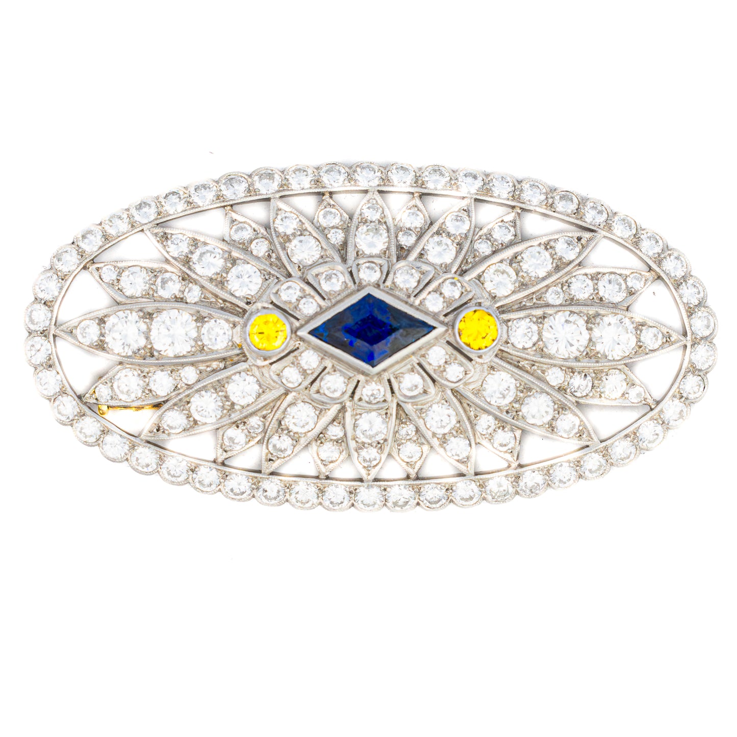 Art Deco Sapphire and Diamond Brooch
