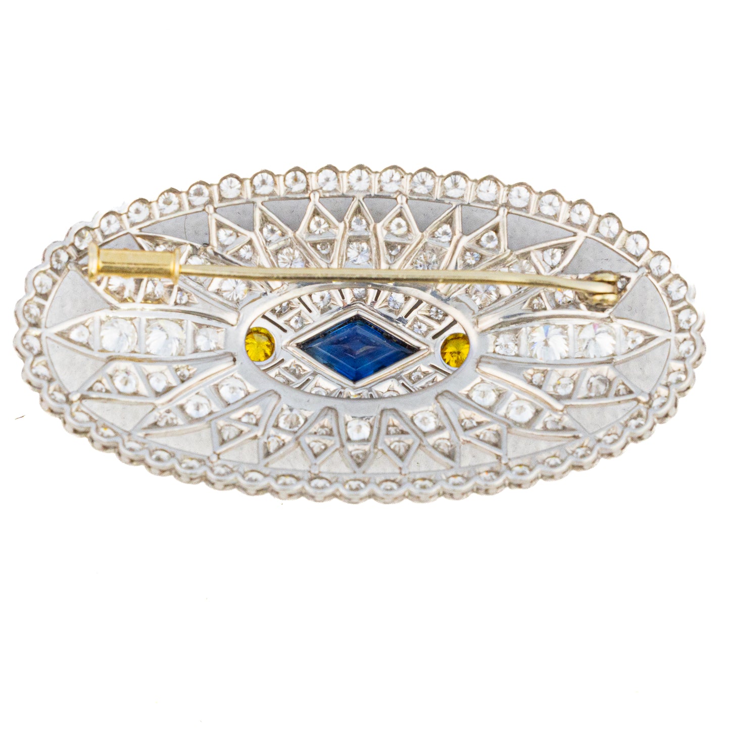 Art Deco Sapphire and Diamond Brooch
